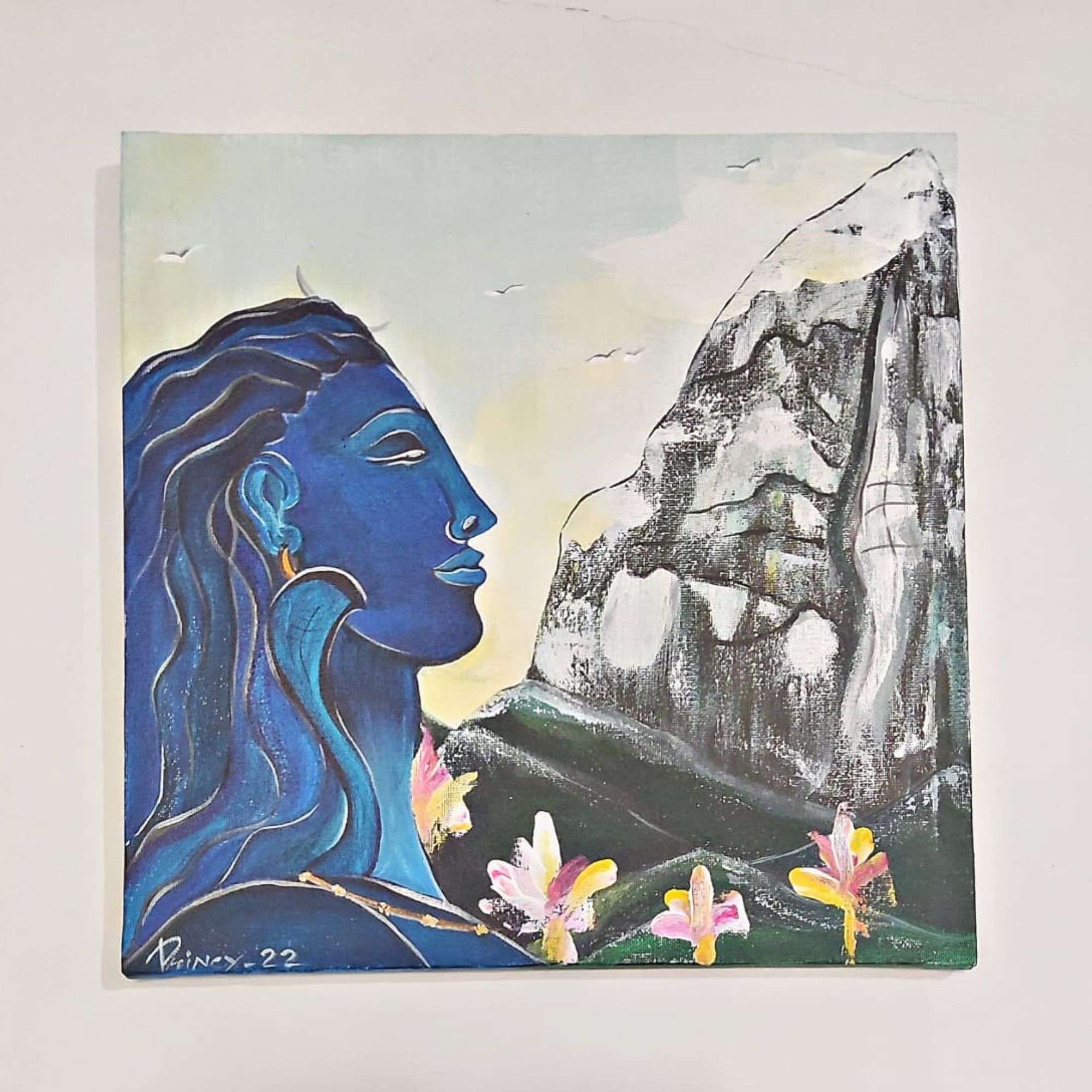 Adiyogi Lord Shiva Canvas Painting